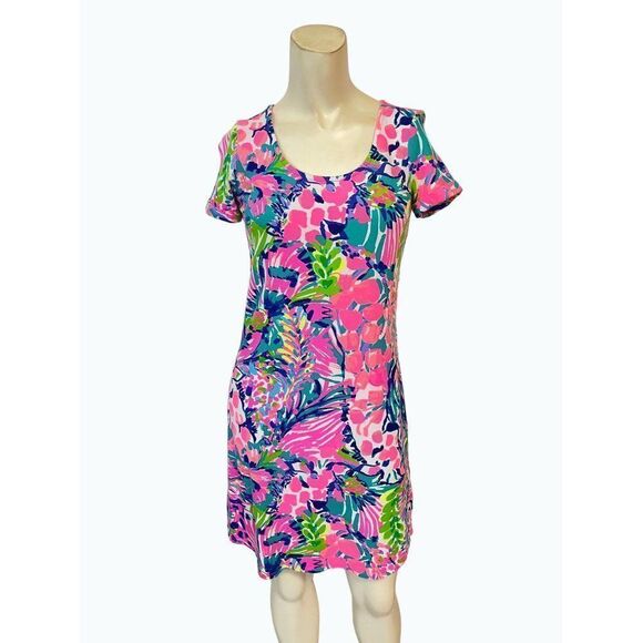 Lilly Pulitzer Tammy Dress in Gumbo Limbo Dress XXS - Picture 2 of 6